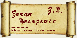 Zoran Mašojević vizit kartica